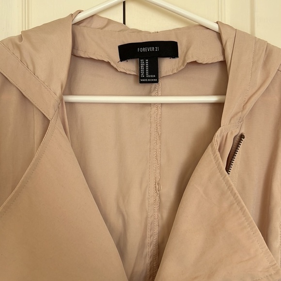 Forever21 Lightweight Blush Utility Coat Size M - Picture 2 of 3